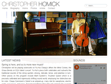 Tablet Screenshot of christopherhomick.com
